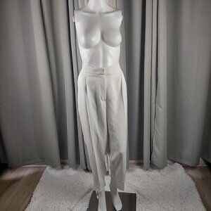 Arturo Calle Women's White Never Hemmed Slacks Size 12T (NWT)